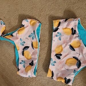 PatPat Lemon Print Bikini, Size 6-7T